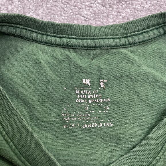 Nike Graphic T-Shirt Mens Large Green Crew Neck Short Sleeve Cotton Casual Tee - Picture 5 of 10